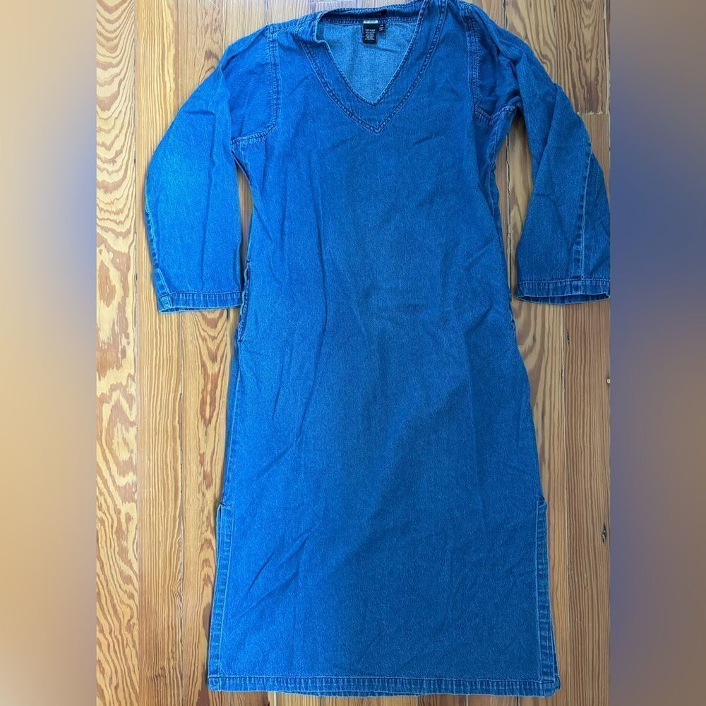 J. Peterman Denim Maxi Dress